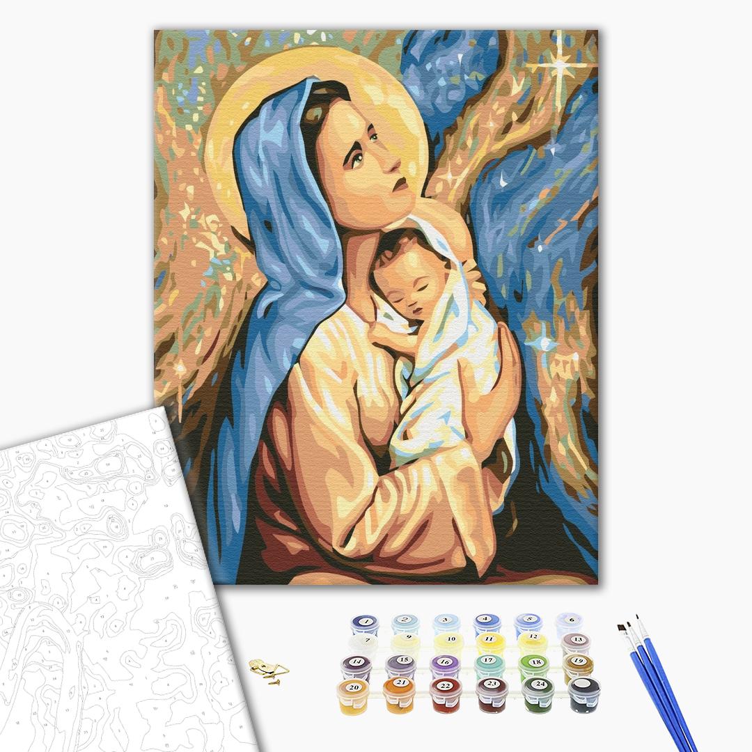 Painting by numbers Mary and Jesus (BS24165)
