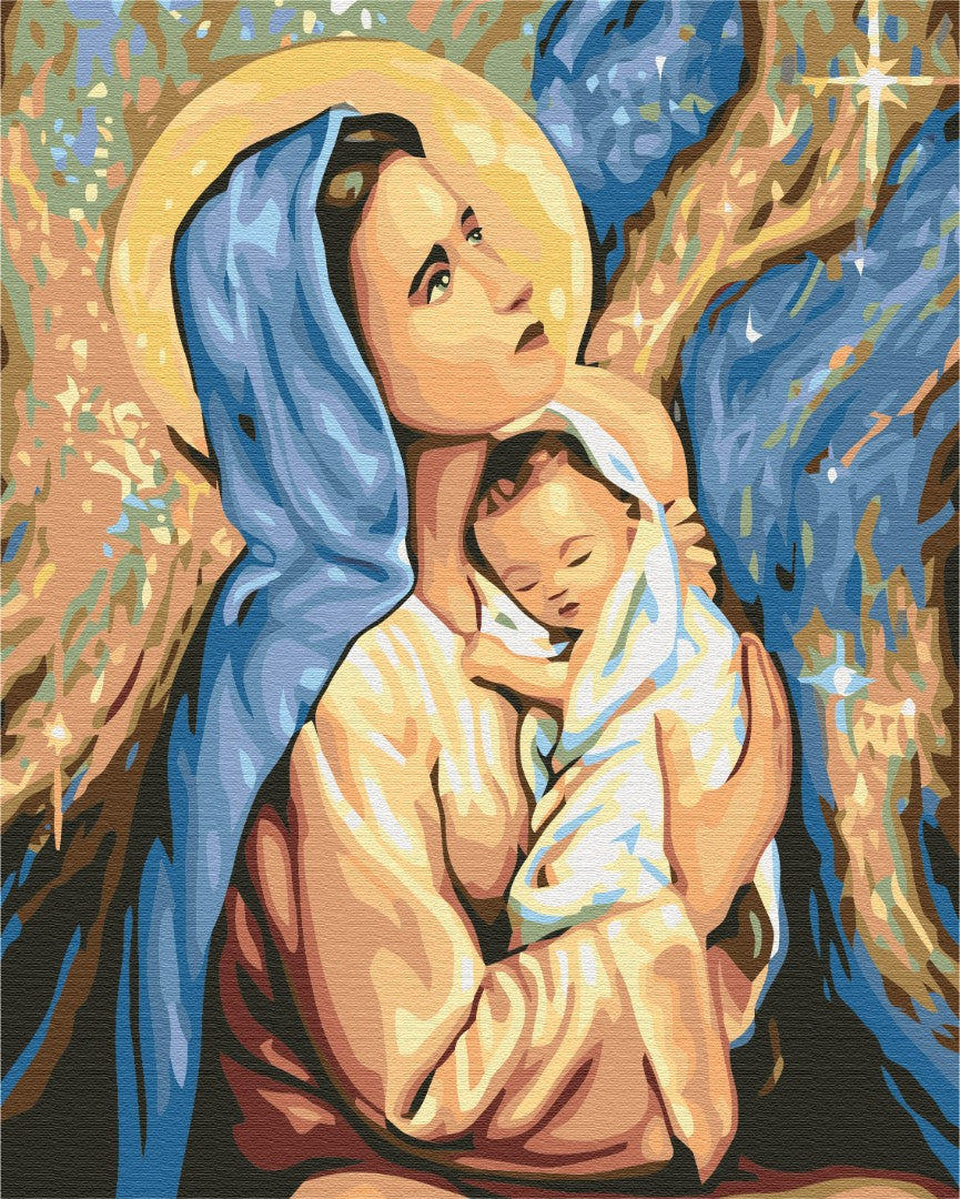 Painting by numbers Mary and Jesus (BS24165)