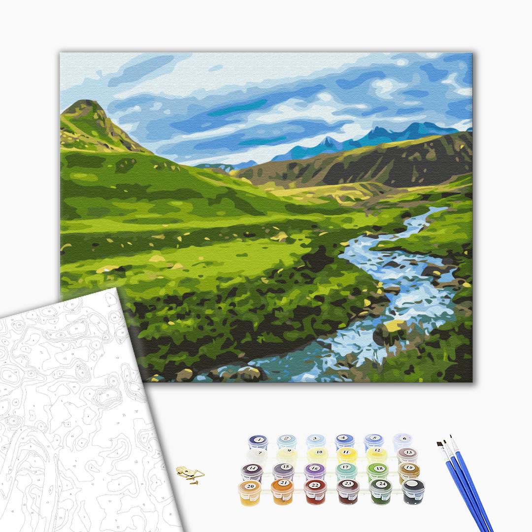 Painting by numbers Alpine meadow (BS30094)
