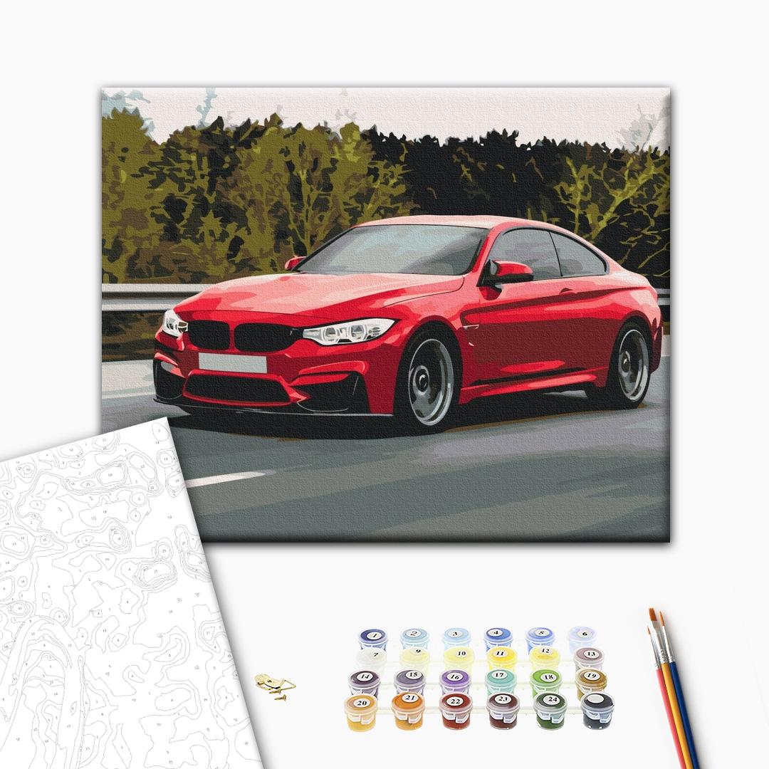 Painting by numbers Sports car (BS52619)