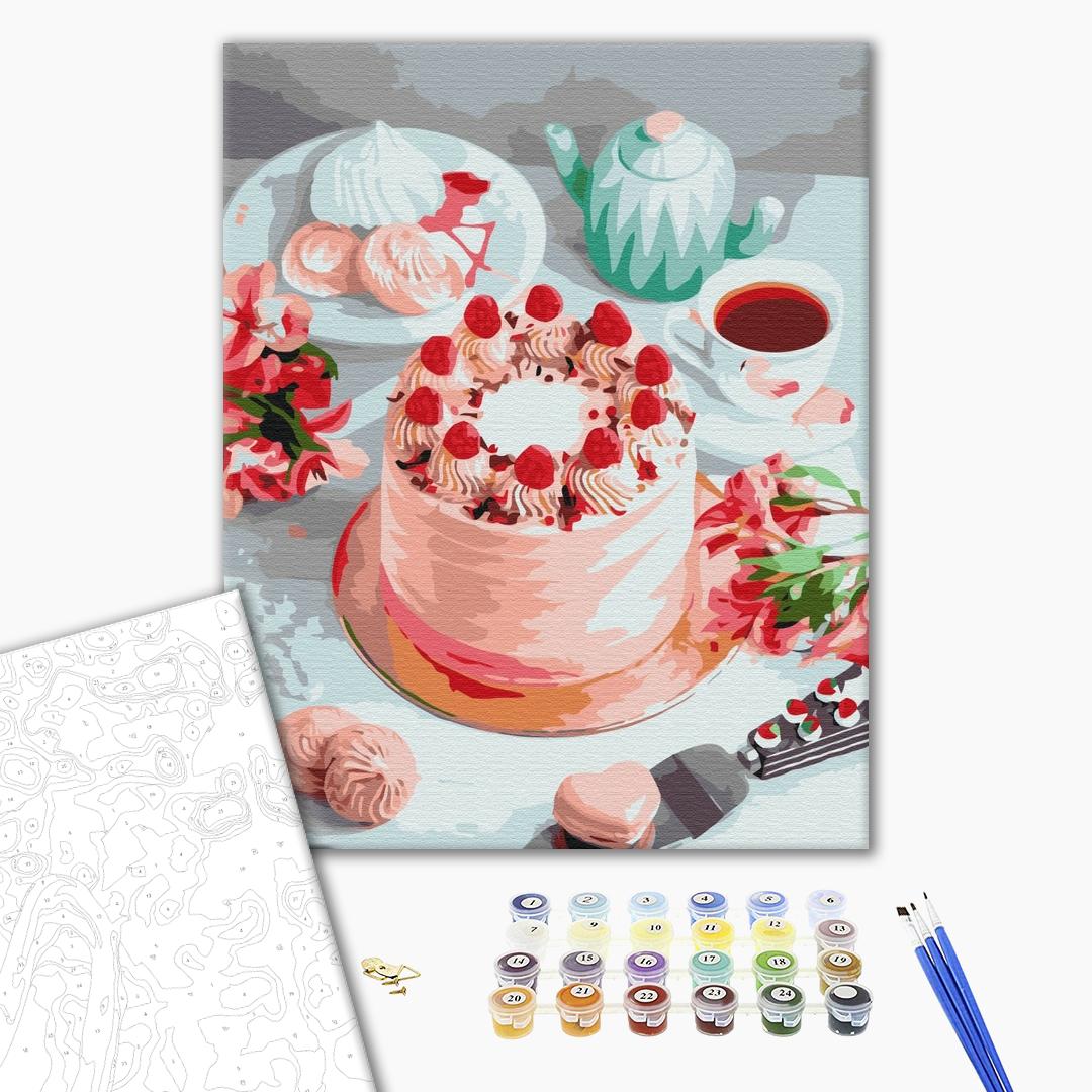 Painting by numbers Pink dessert (BS52633)