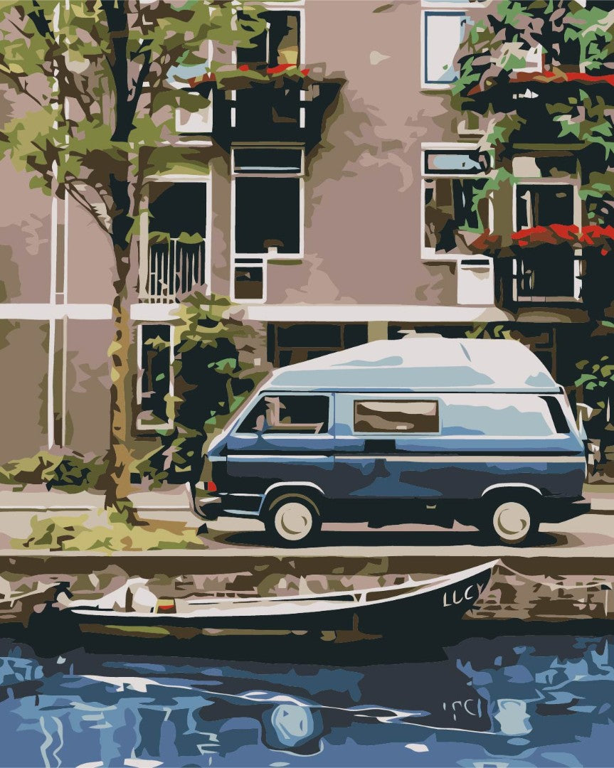 Painting by numbers Travelers van (BS52448)