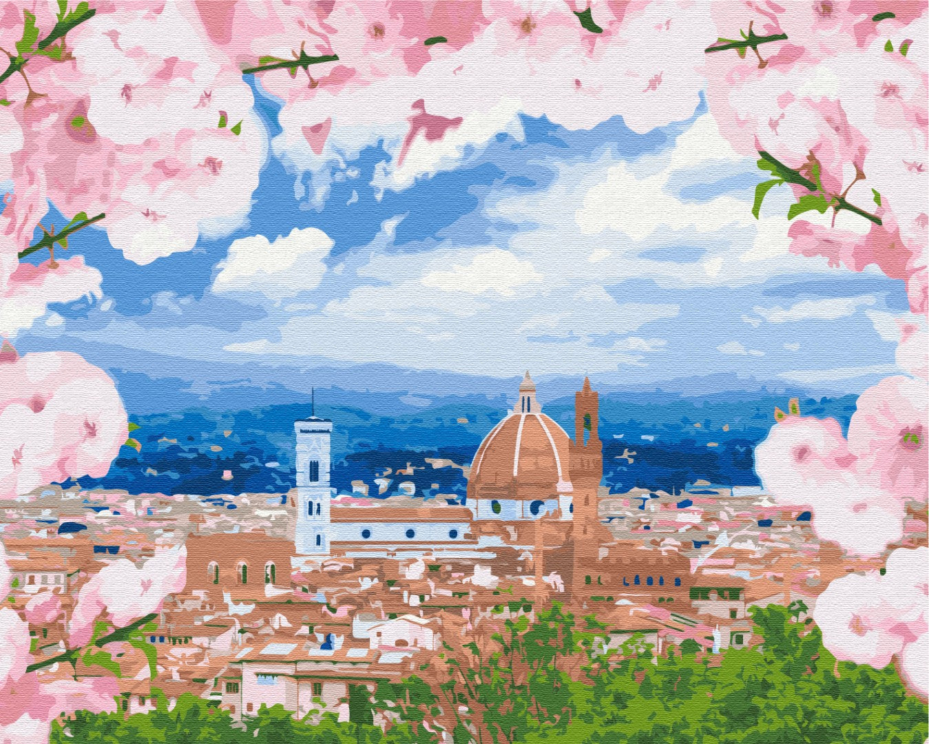 Gleznošana pēc skaitļiem Florence ziedos (BS52637)