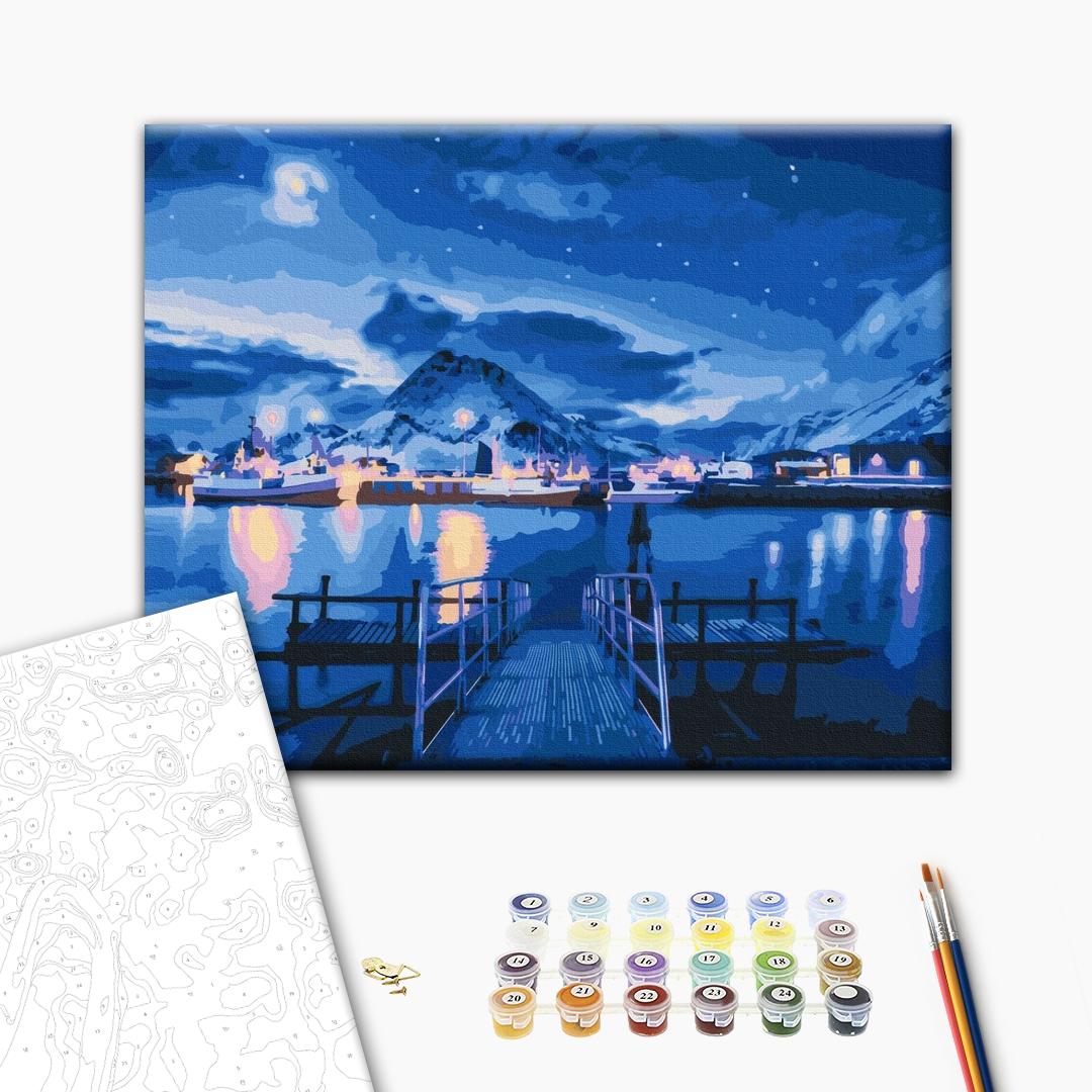 Painting by numbers Reflections of the aurora borealis (BS52595)