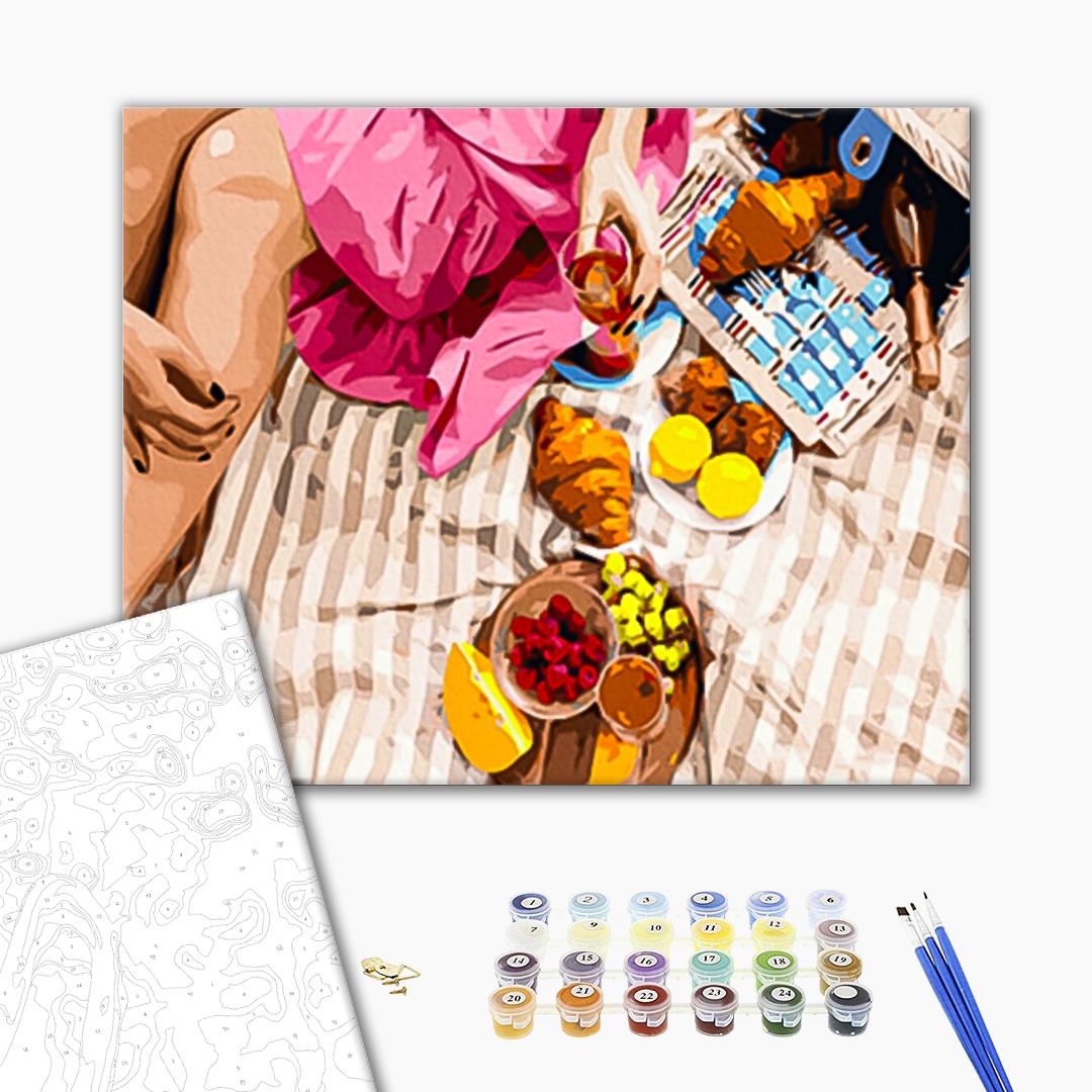 Painting by numbers Delicacies for a picnic (BS38488)