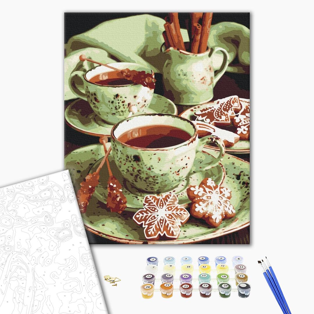 Painting by numbers Mint gingerbread (BS52724)
