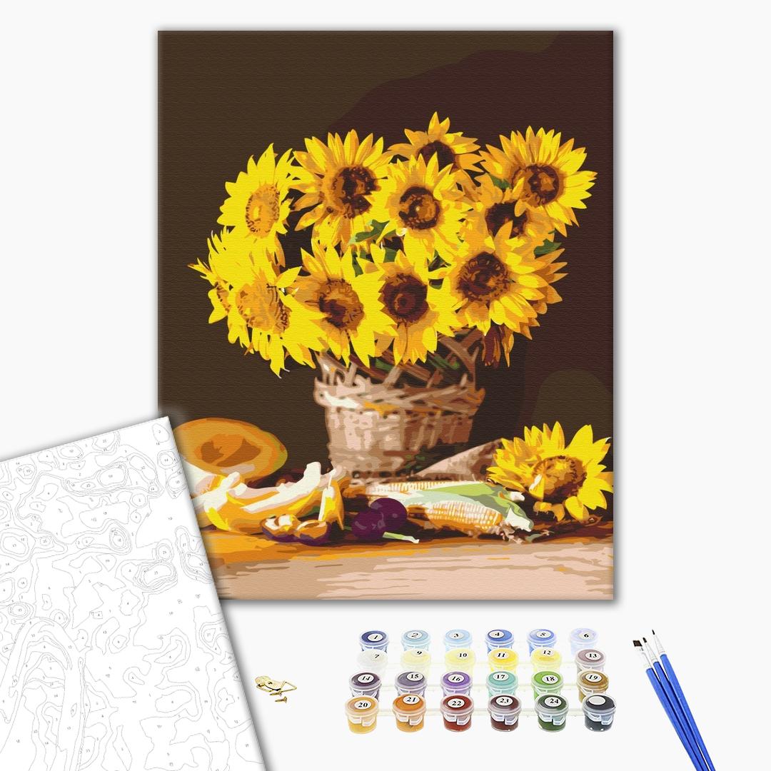 Painting by numbers Bright sunflowers (BS52732)