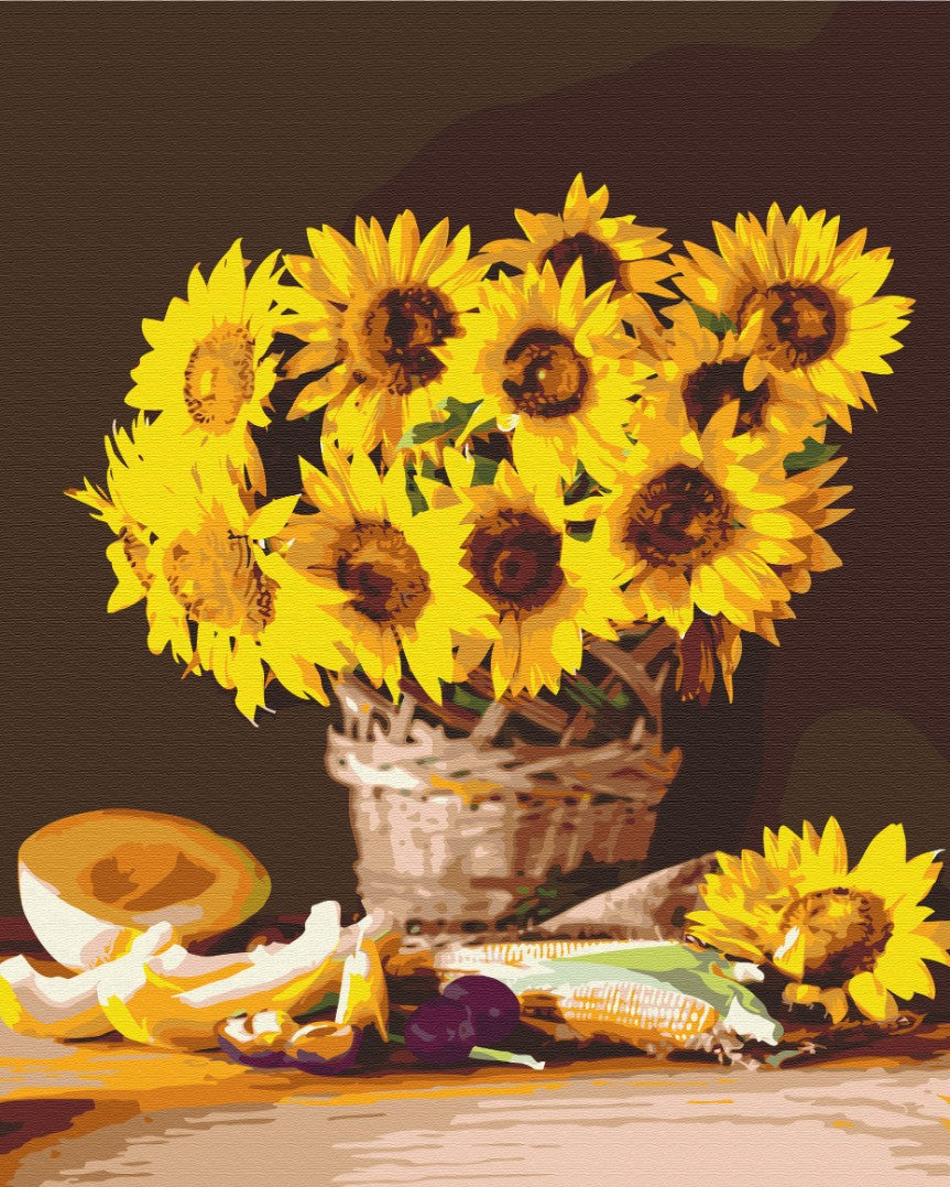 Painting by numbers Bright sunflowers (BS52732)