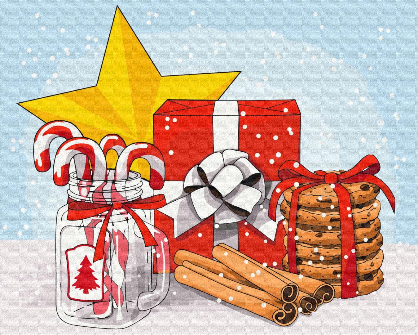 Painting by numbers Festive set (BS52743)