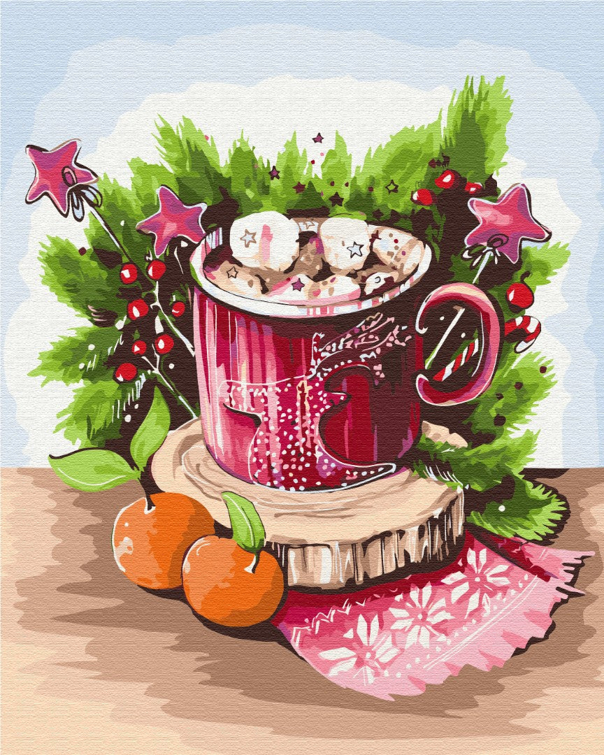 Painting by numbers Marshmallows in a cup (BS52744)