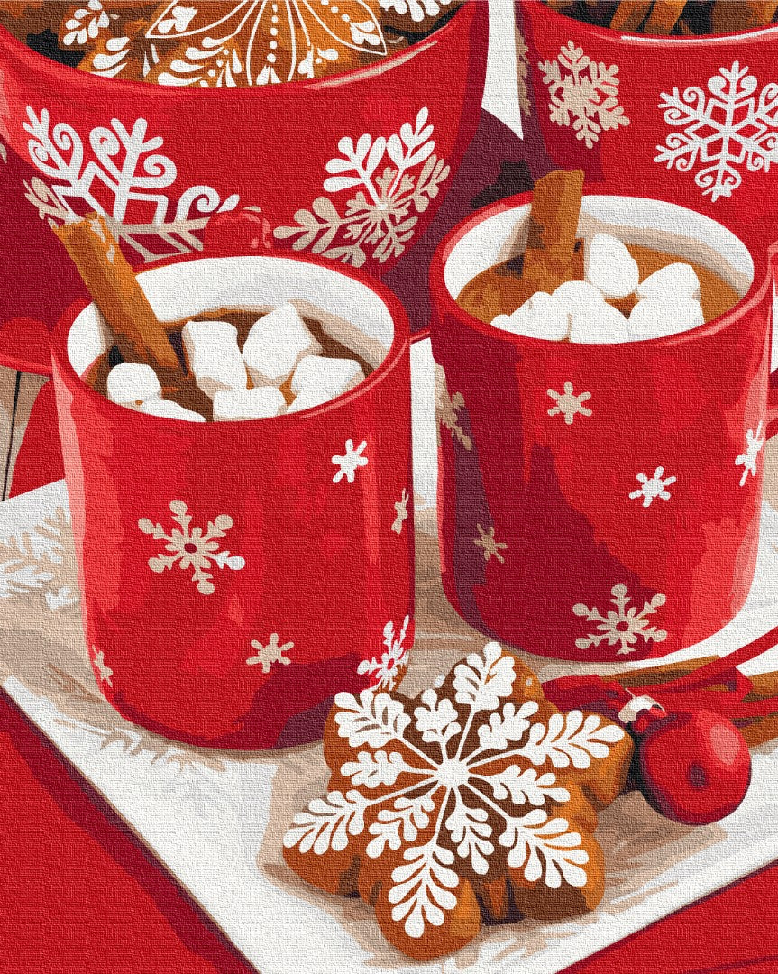 Painting by numbers Snow cocoa (BS52726)