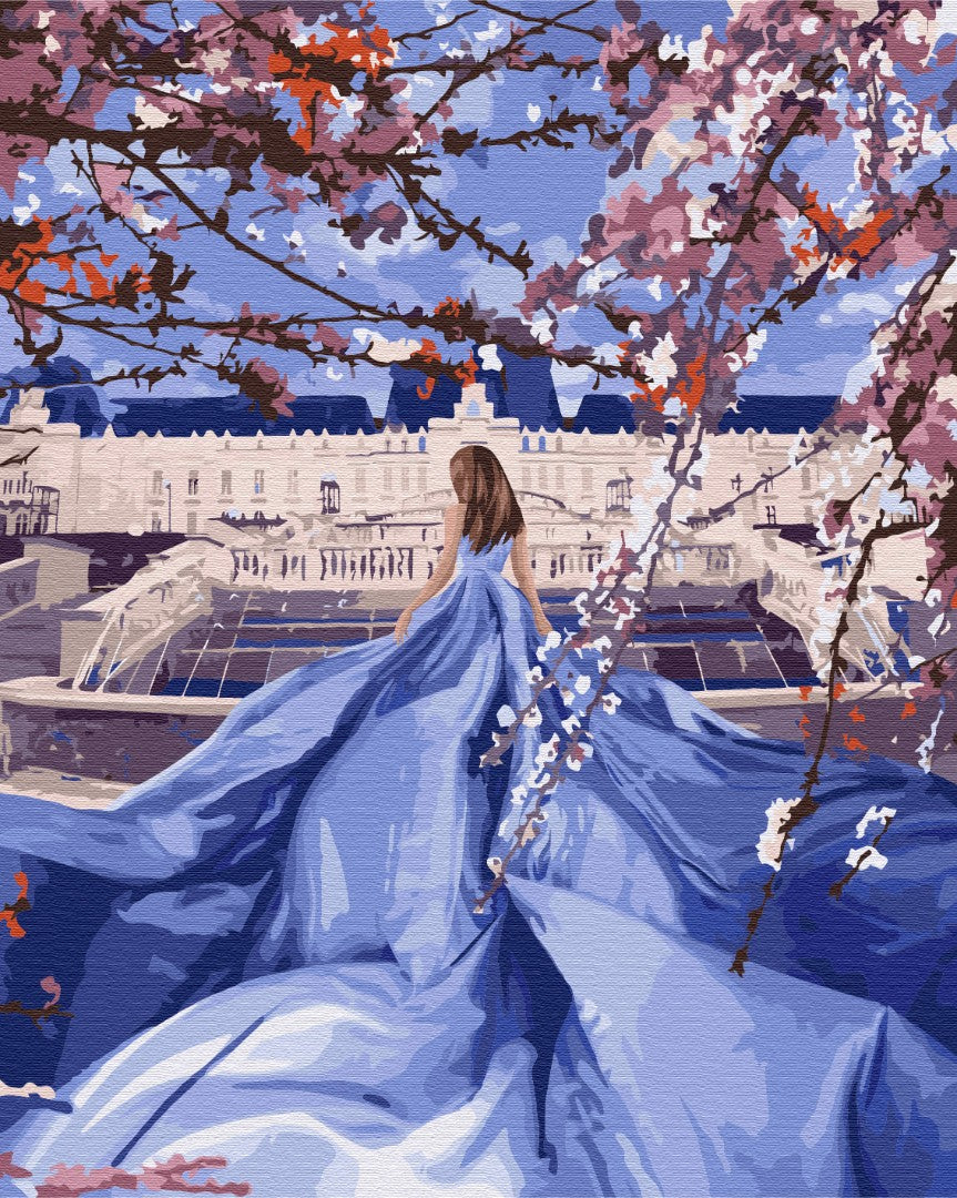 Painting by numbers Beauty in sakura (BS52711)