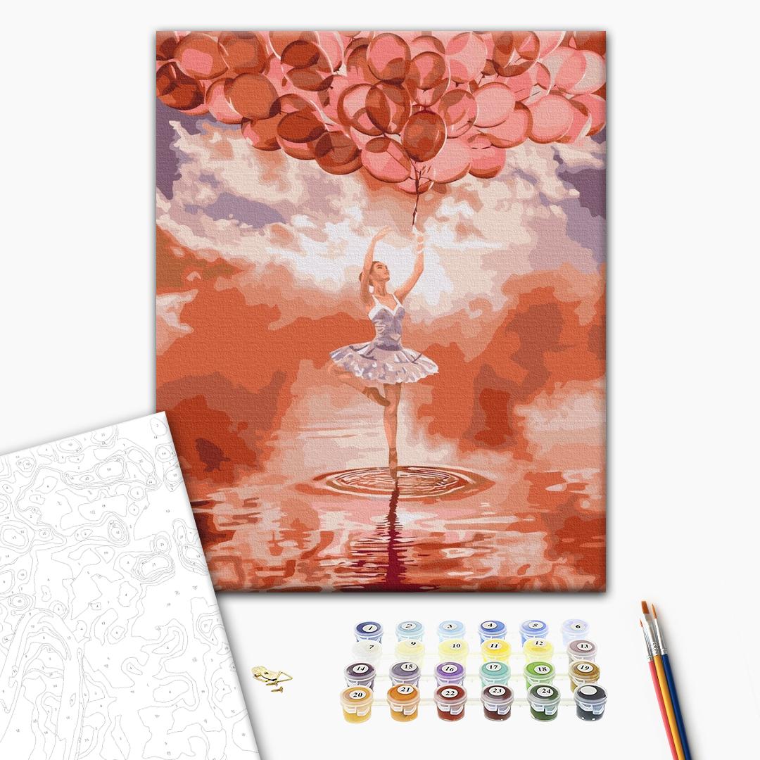 Painting by numbers Ballerina at sunset (BS52713)