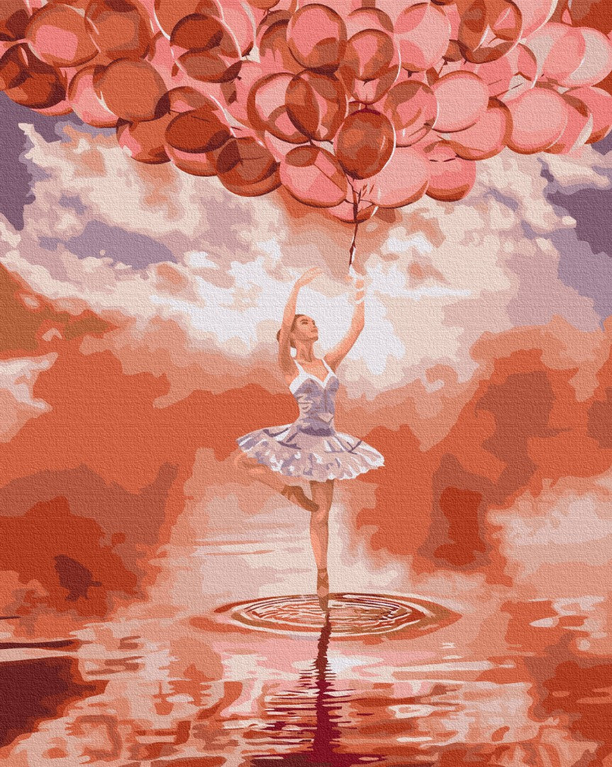 Painting by numbers Ballerina at sunset (BS52713)