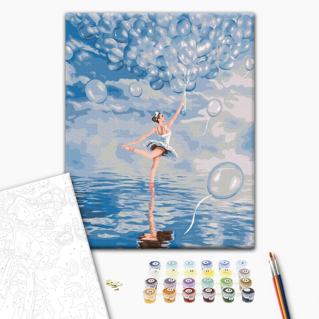 Painting by numbers Blue ballerina (BS52714)