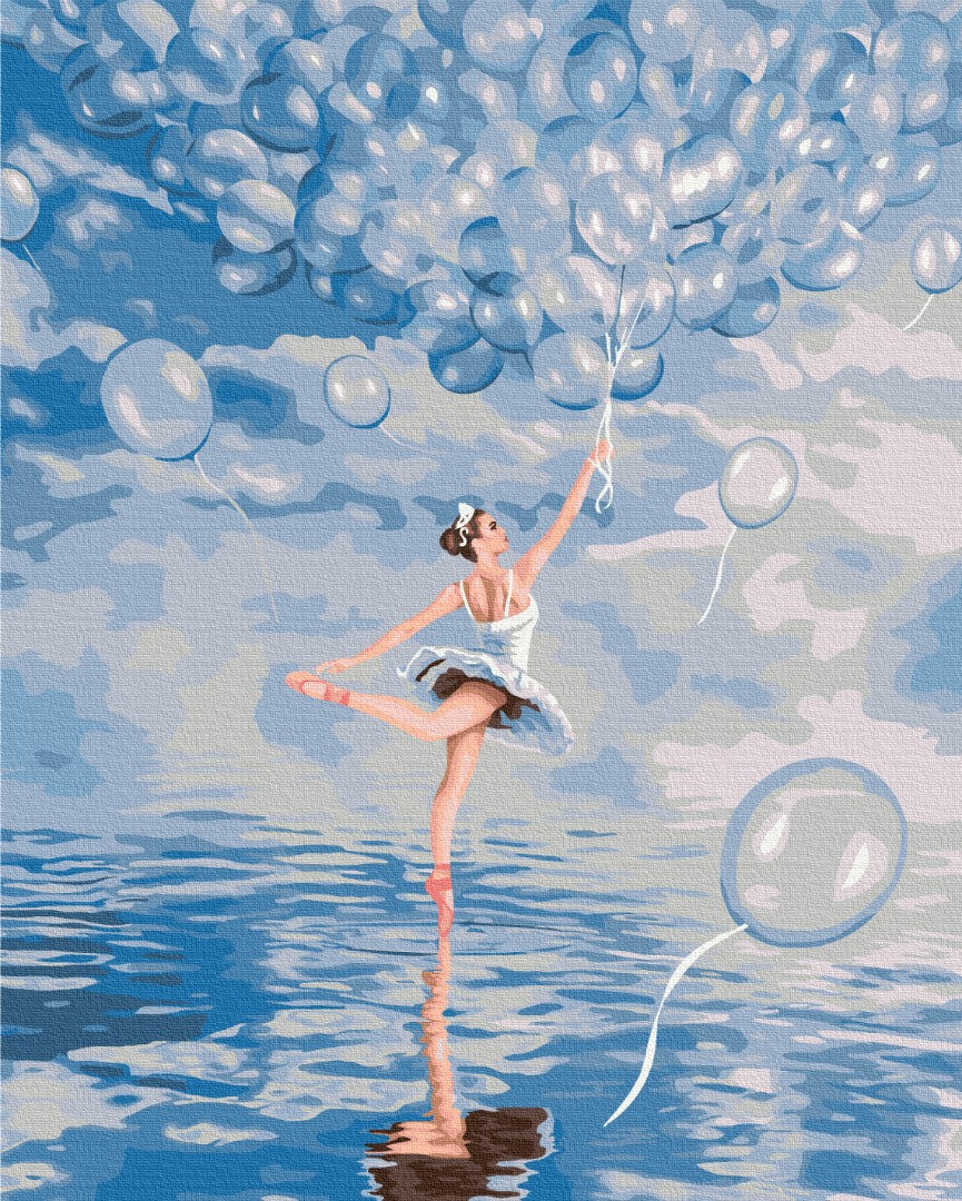 Painting by numbers Blue ballerina (BS52714)