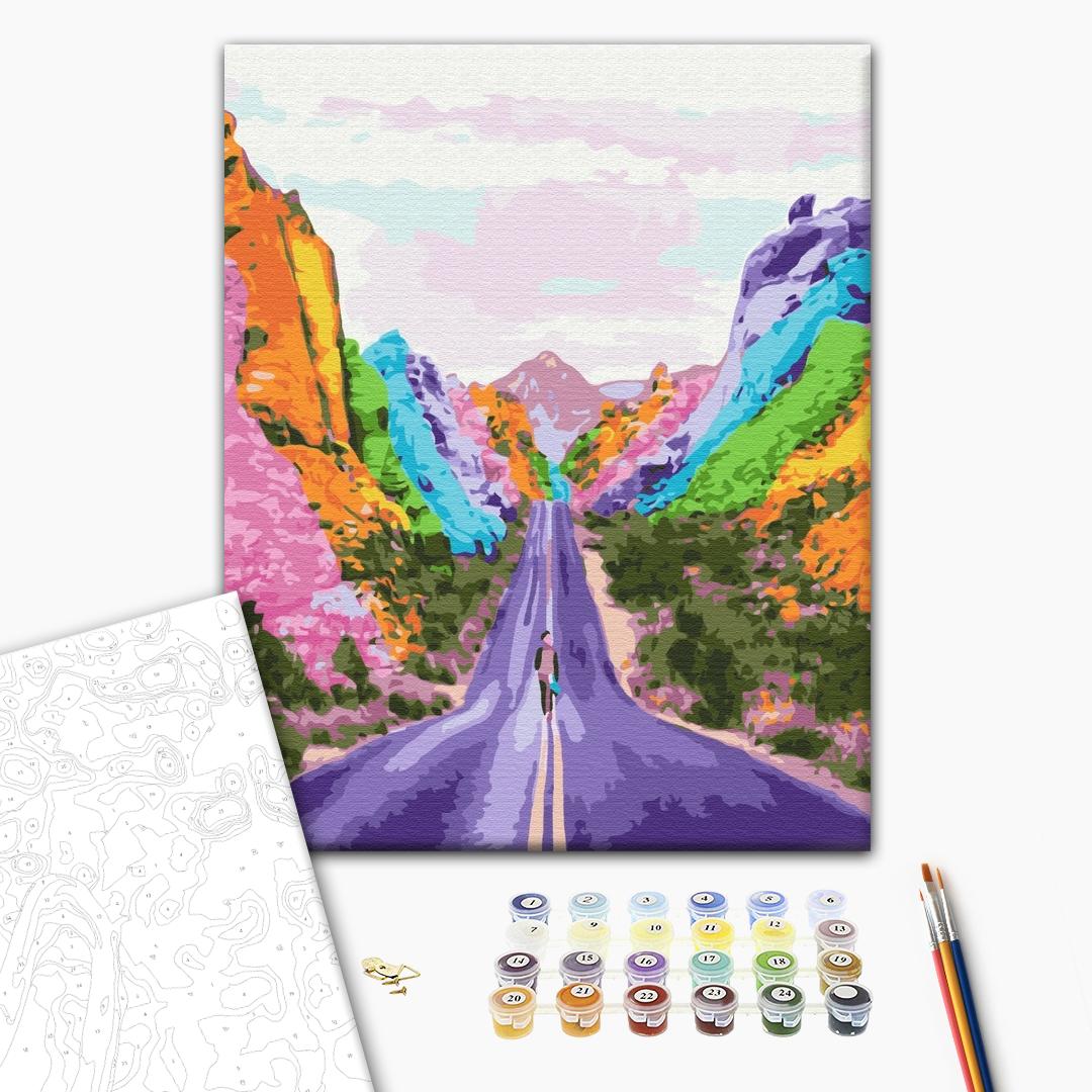 Painting by numbers Rainbow path (BS30810)