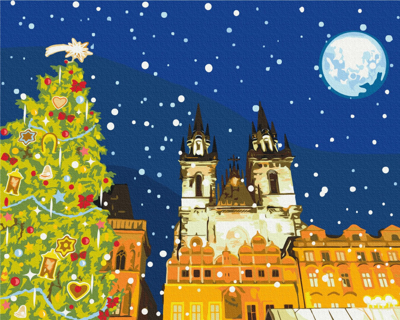 Painting by numbers New Year's Prague (BS52738)