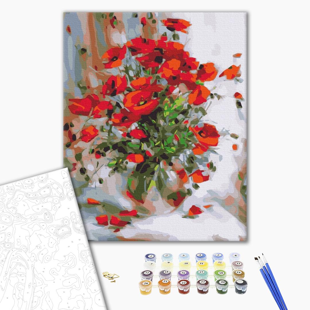 Painting by numbers Oil poppies (BS52783)