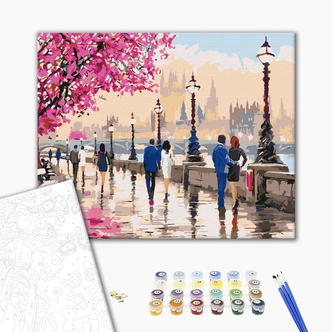 Painting by numbers Walking tour of romantic London (BS52784)