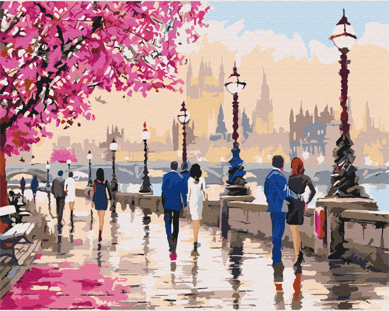 Painting by numbers Walking tour of romantic London (BS52784)