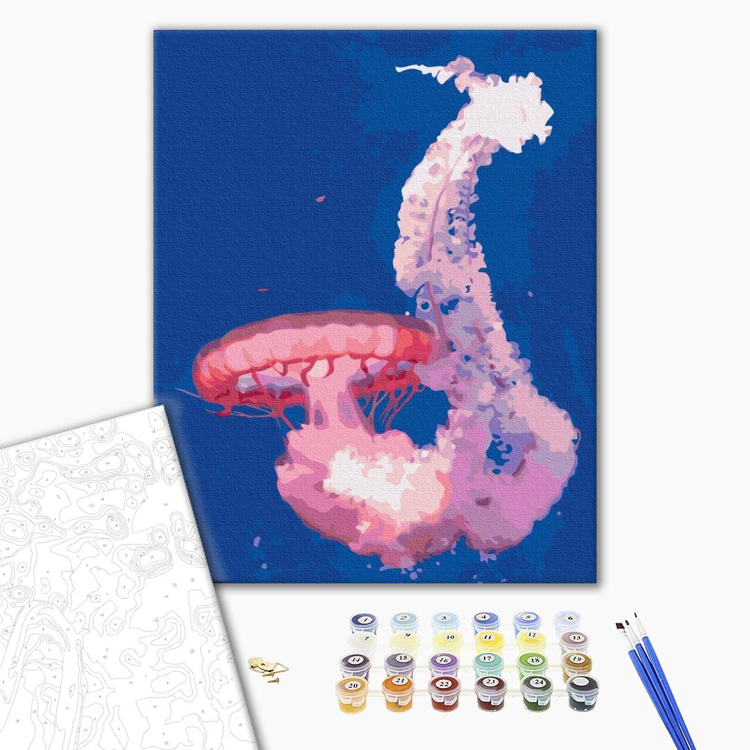 Painting by numbers Jellyfish in flight (BS52746)