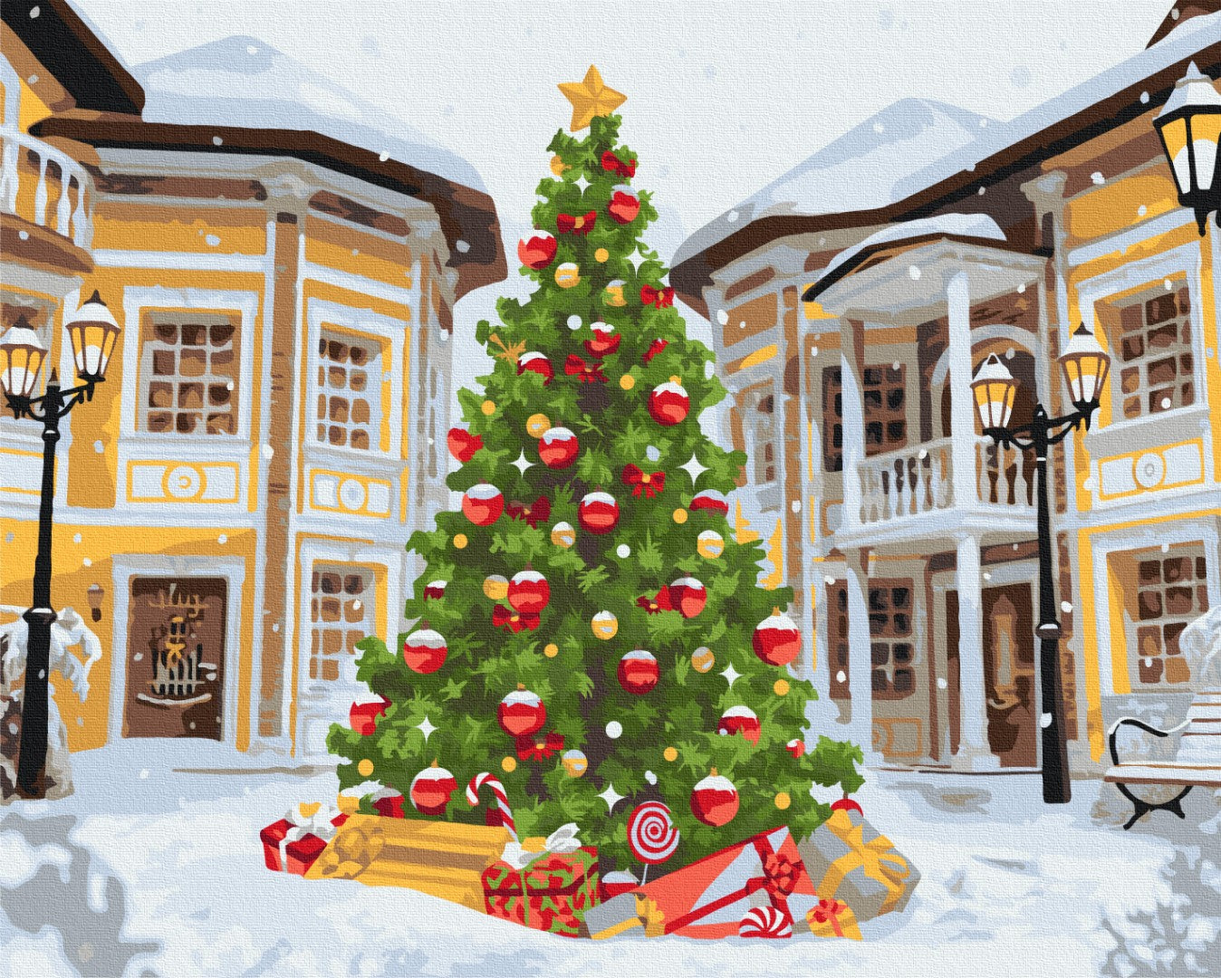 Painting by numbers Main New Year's beauty (BS52747)
