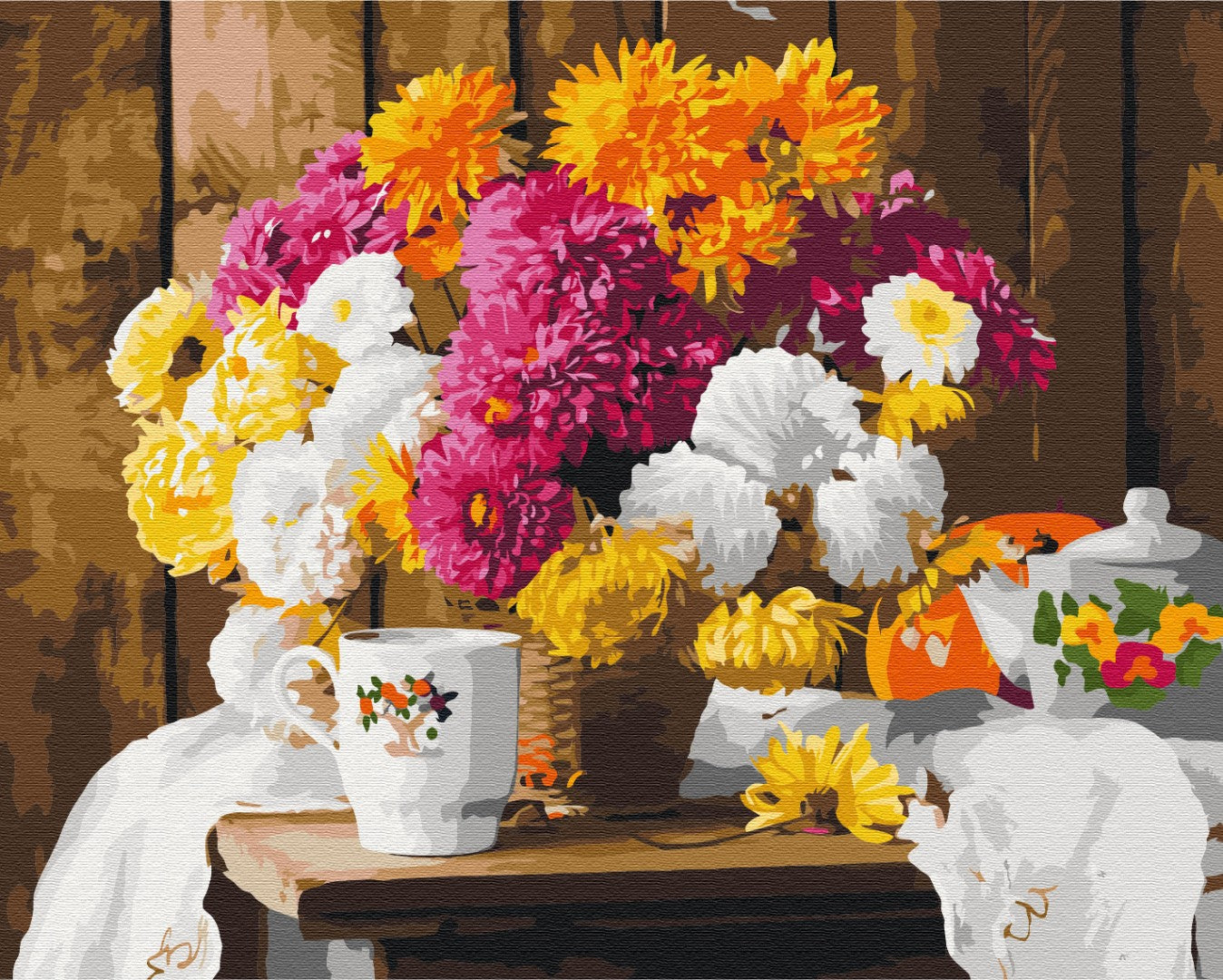 Painting by numbers Autumn tea party (BS52749)