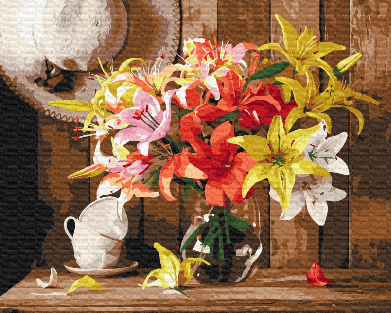 Painting by numbers Colorful bouquet of lilies (BS52767)