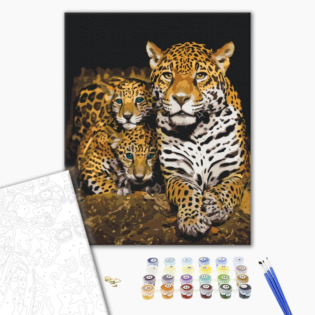 Painting by numbers Nocturnal leopards (BS52791)