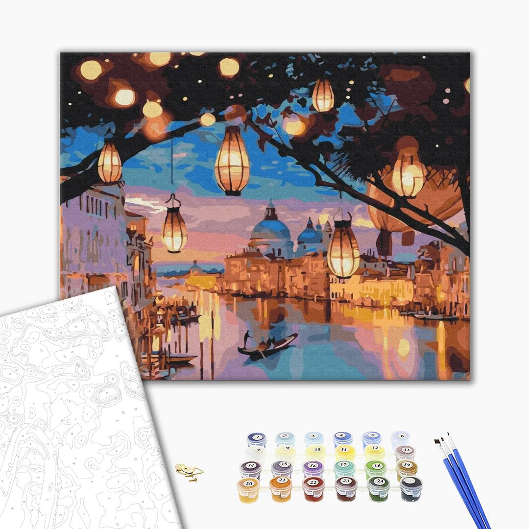Painting by numbers Night lights of Venice (BS52867)
