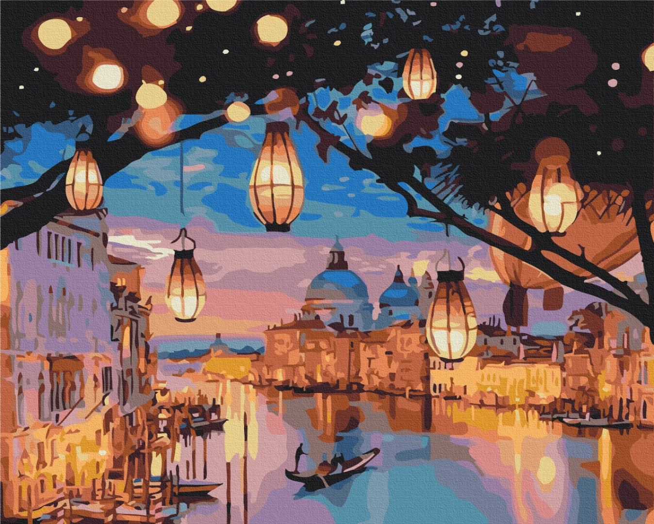 Painting by numbers Night lights of Venice (BS52867)