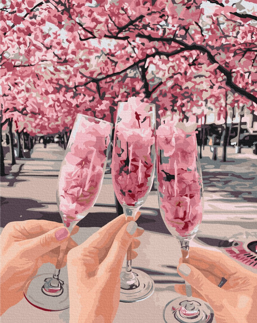 Painting by numbers Spring in a glass © Oksana Vorobiy (BS53036)