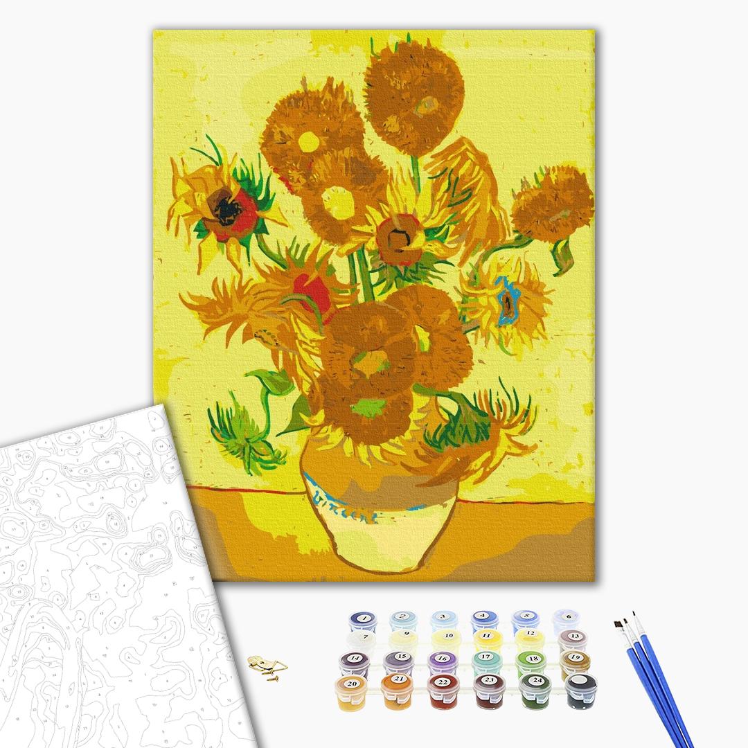 Painting by numbers Sunflowers. Reproduction (BS8028)