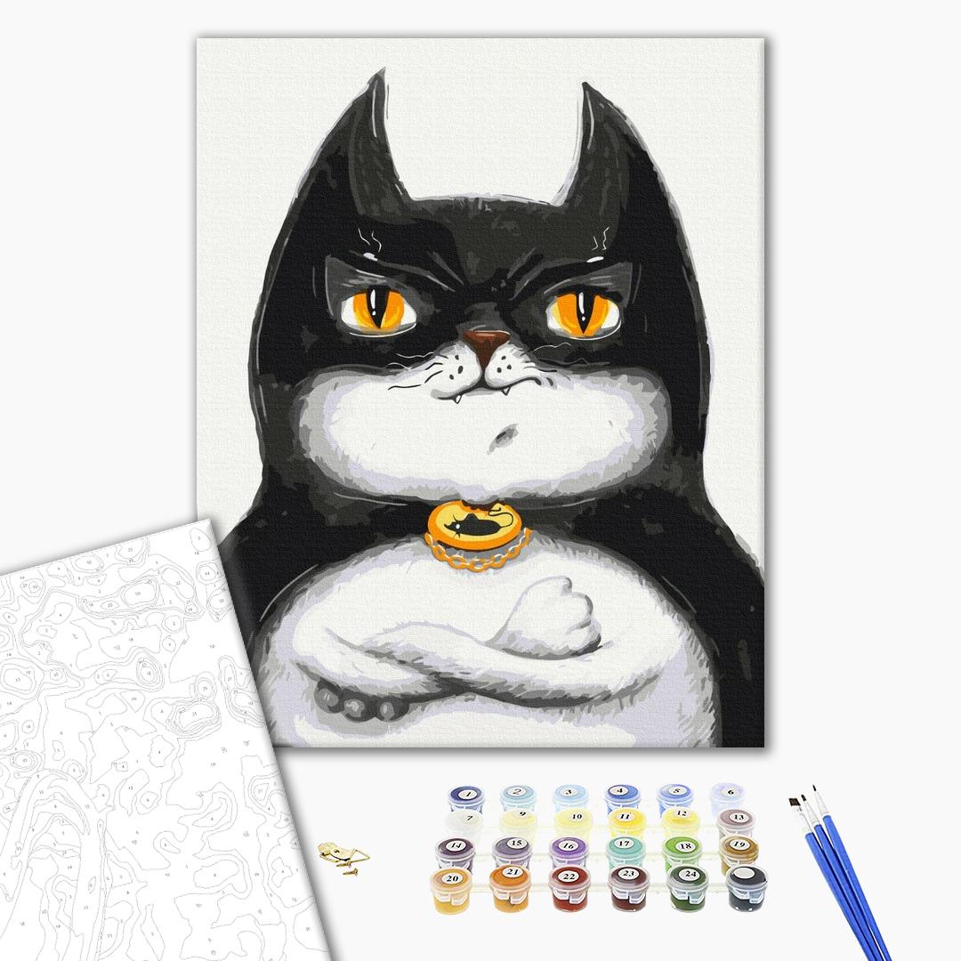 Painting by numbers Cat Batman © Marianna Pashchuk (BS53116)