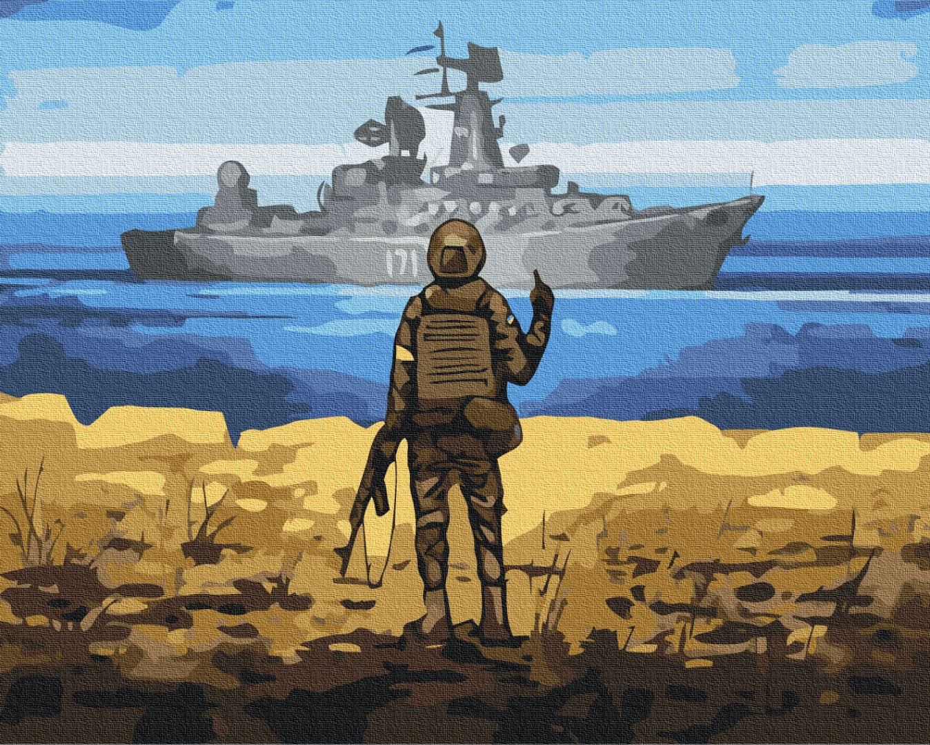 Painting by numbers Direction for the ship ©Boris Groh (BS53132)
