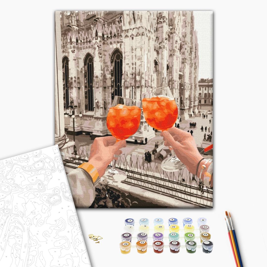 Painting by numbers Duomo glasses © Oksana Vorobiy (BS53065)