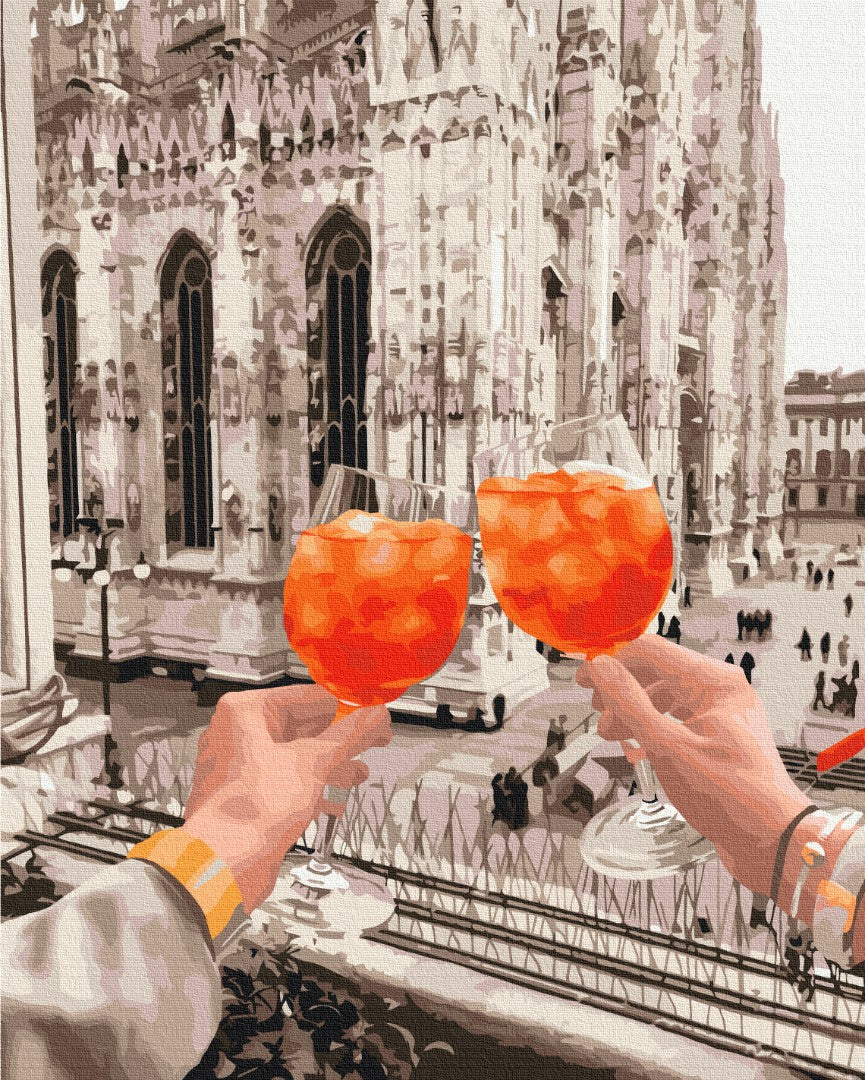 Painting by numbers Duomo glasses © Oksana Vorobiy (BS53065)
