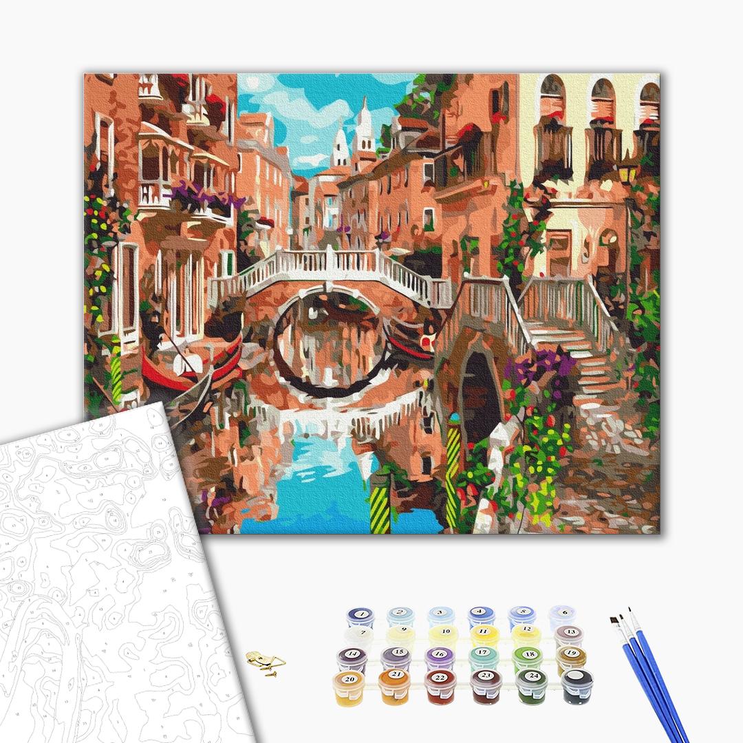 Painting by numbers Bridge over the canal (BS23161)