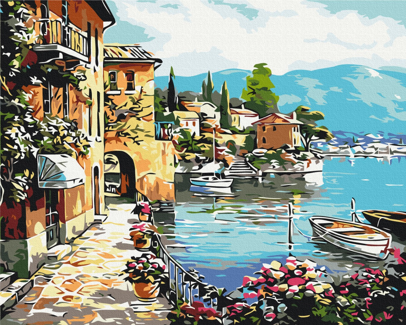 Painting by numbers Summer embankment (BS32191)