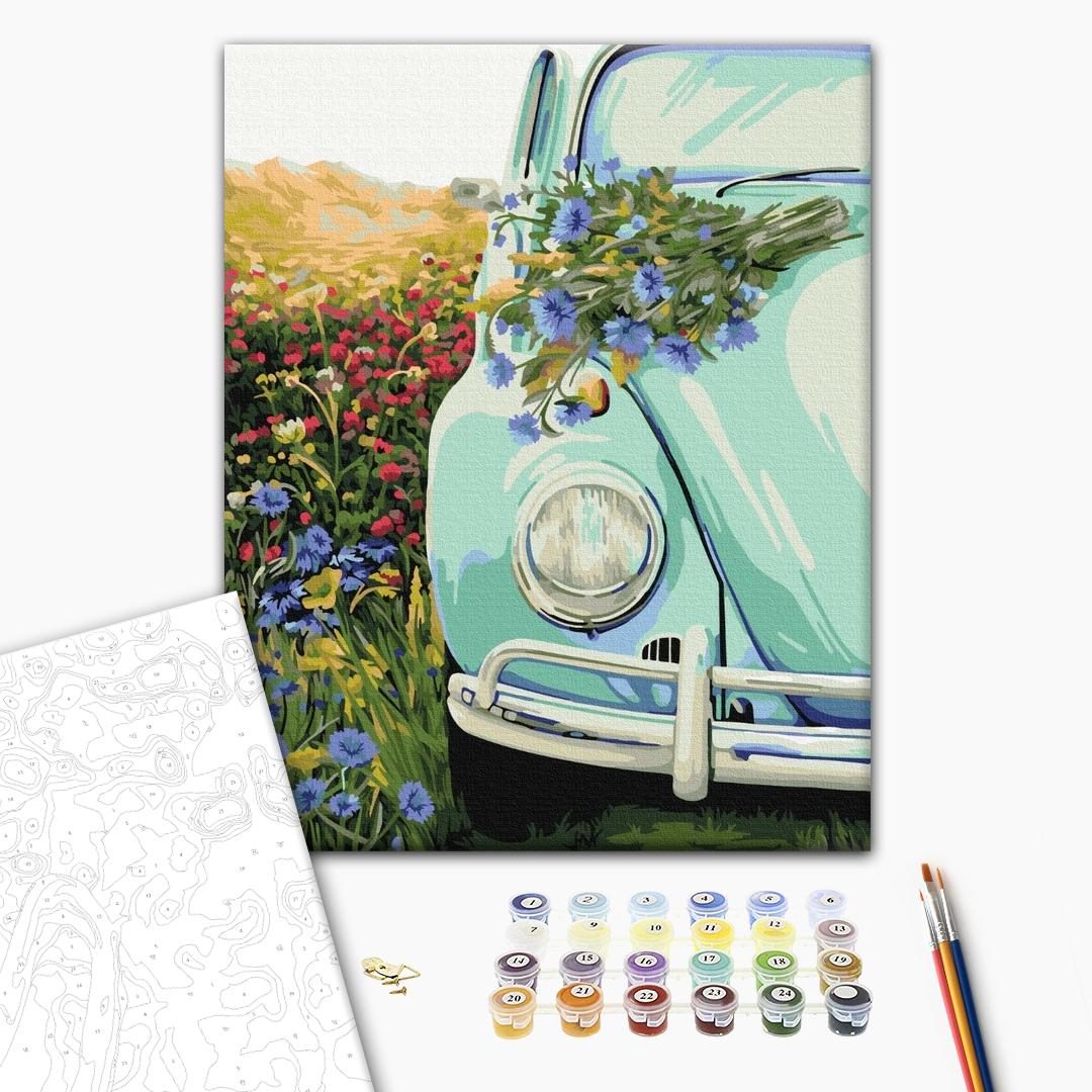 Painting by numbers Retro in the field (BS51721)