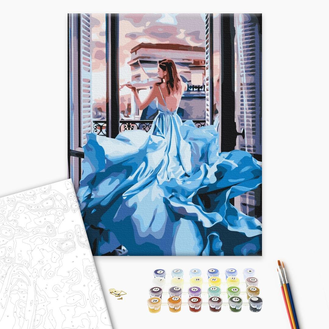Painting by numbers A girl in a dress (BS34902)