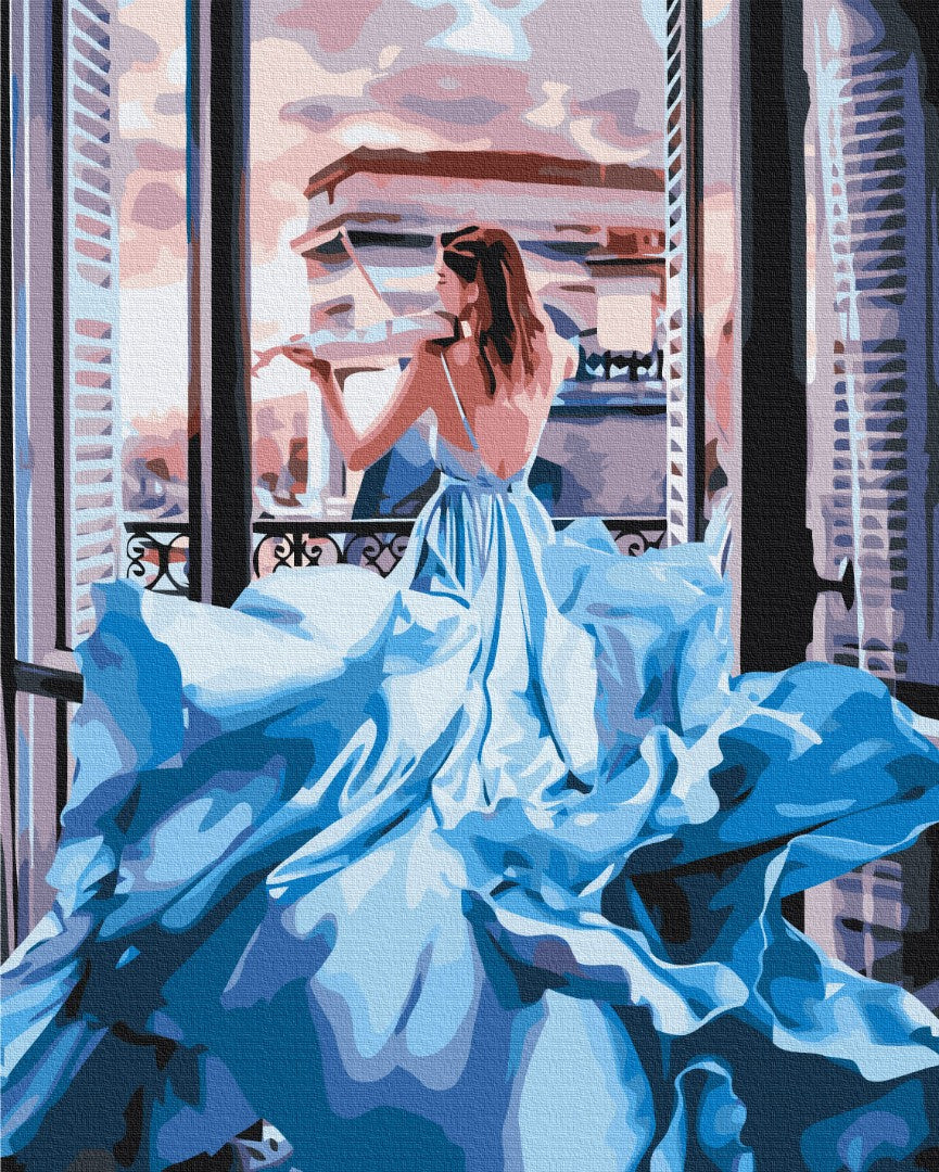 Painting by numbers A girl in a dress (BS34902)