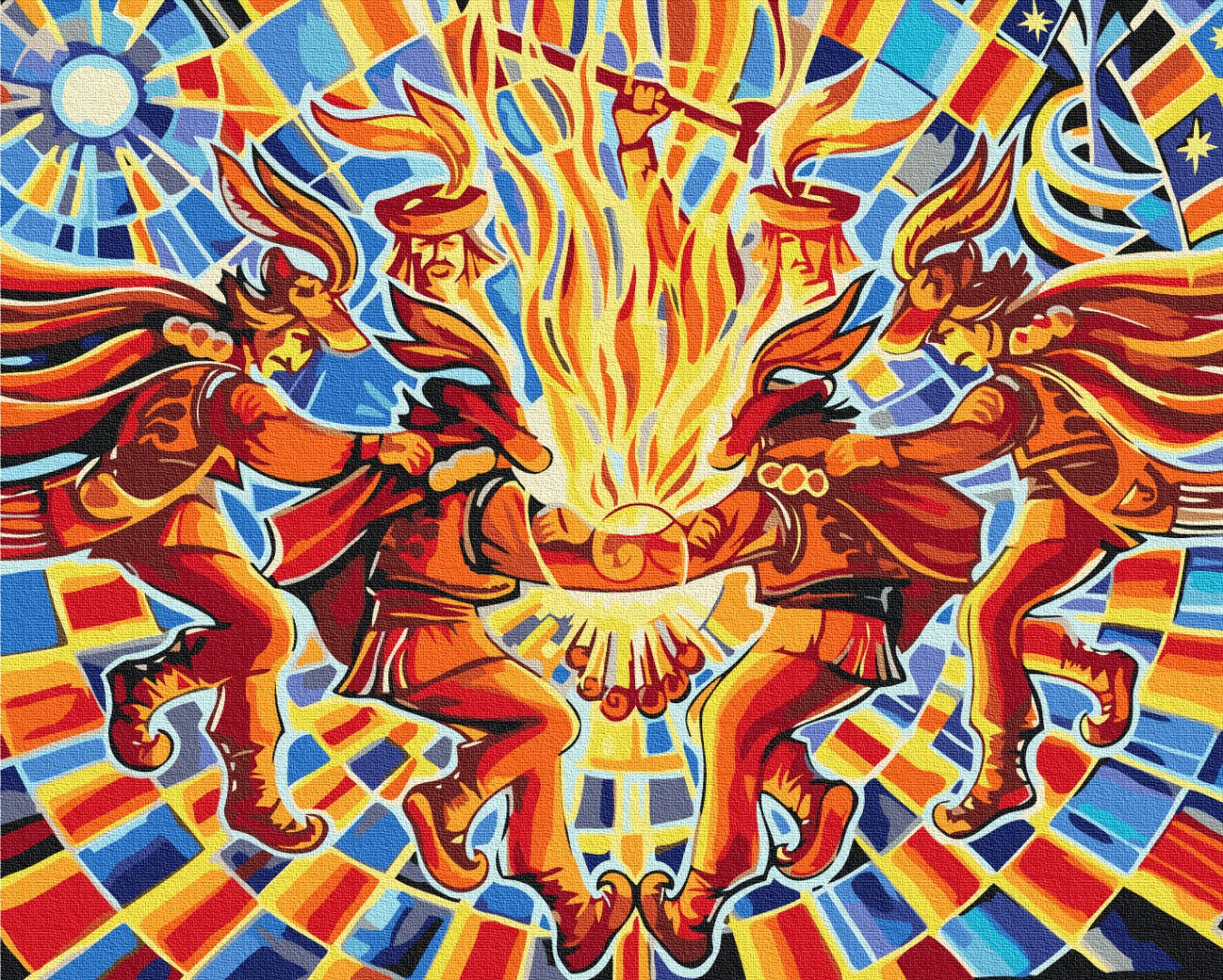 Painting by numbers Dance "Arkan" ©Oleg Loburak (BS53314)