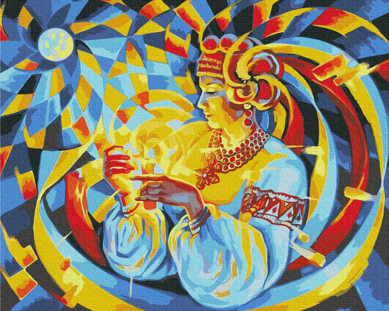 Painting by numbers Candle of Hope ©Oleg Loburak (BS53313)
