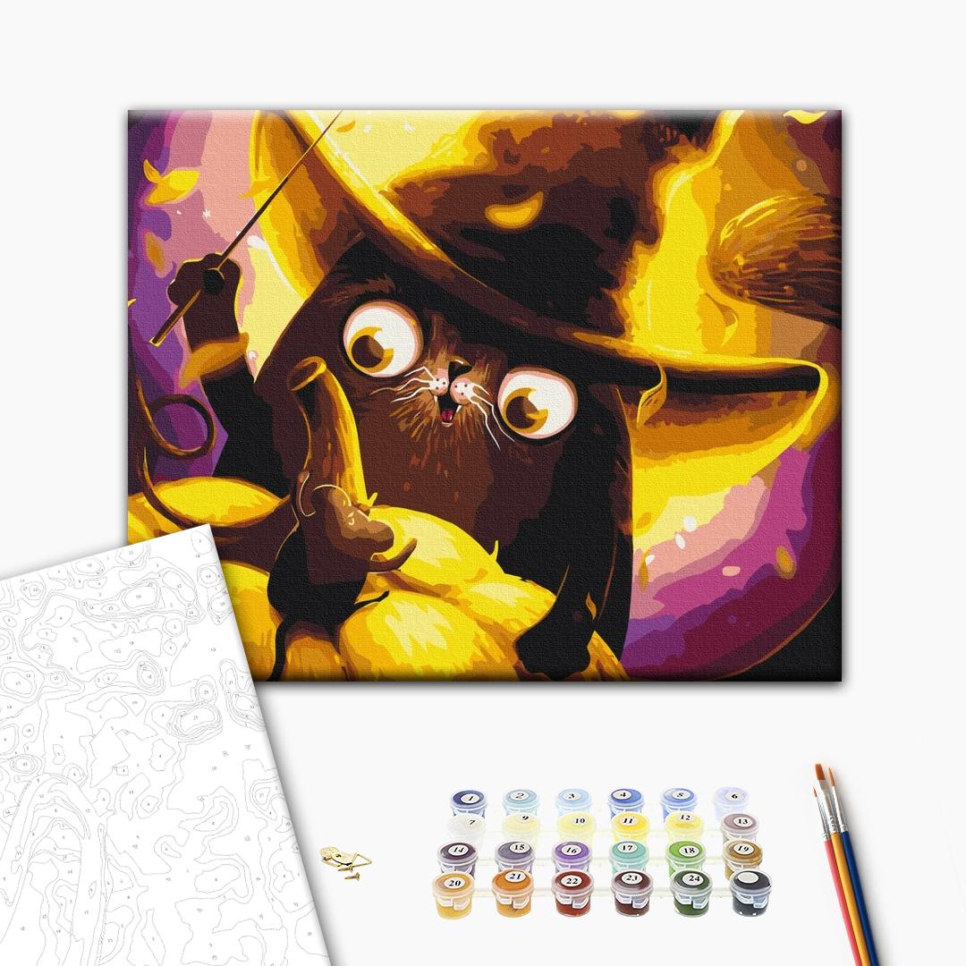 Painting by numbers Cat Magician  ©marysha_art (BS53333)