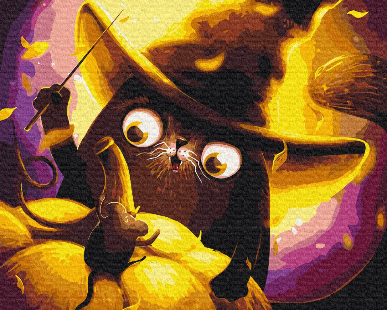 Painting by numbers Cat Magician  ©marysha_art (BS53333)