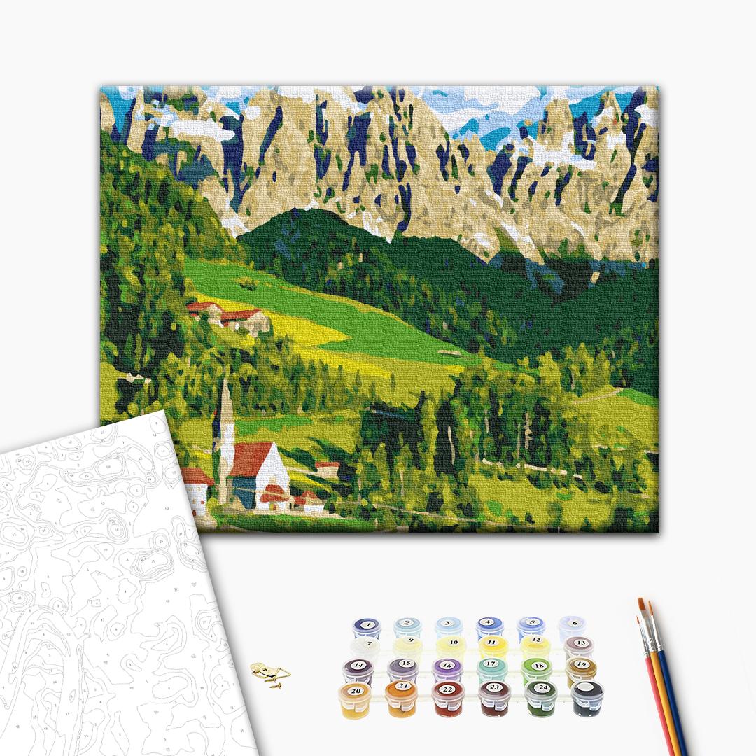 Painting by numbers House in the Alps (RBS21692)