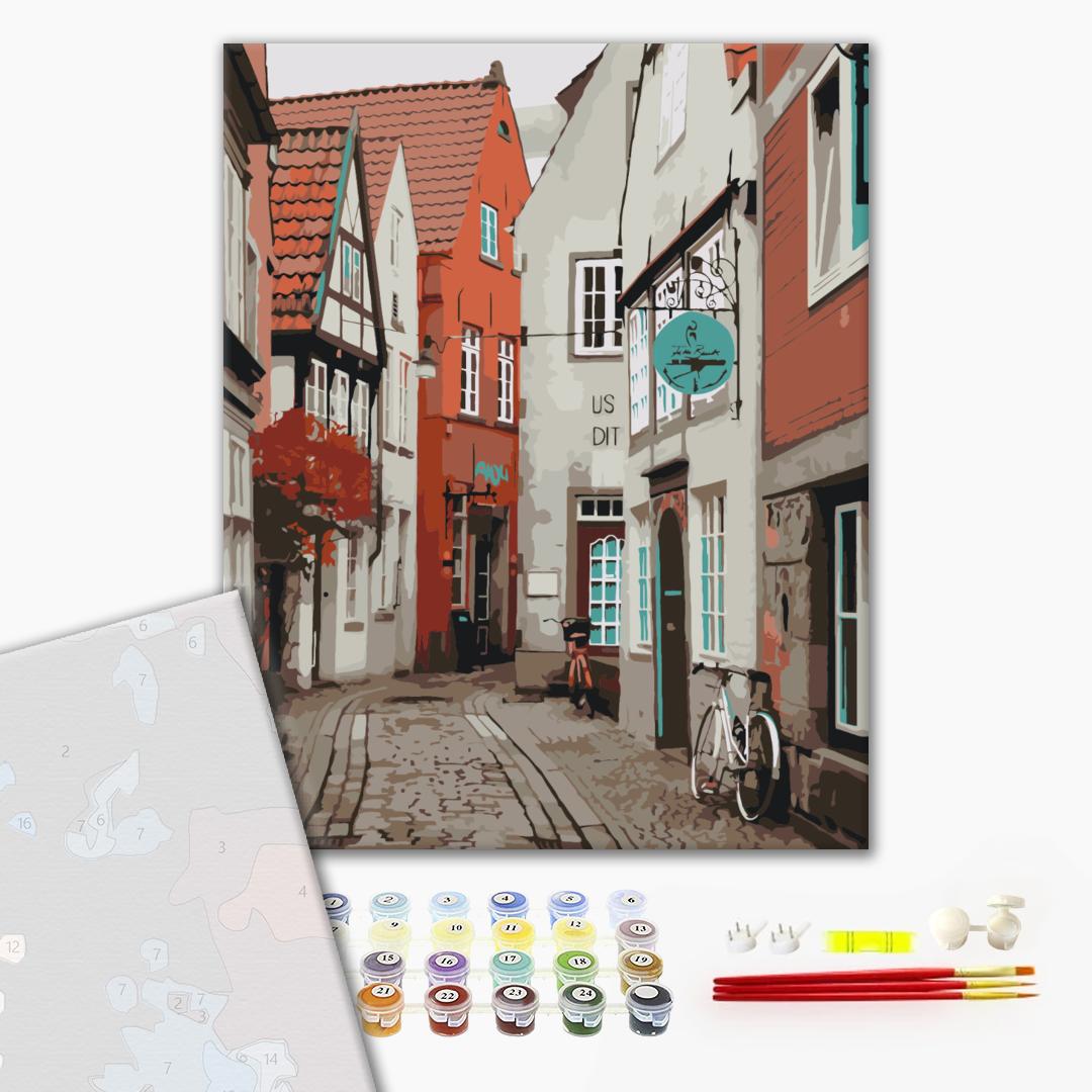 Painting by numbers On the streets of Bremen (BS53286)