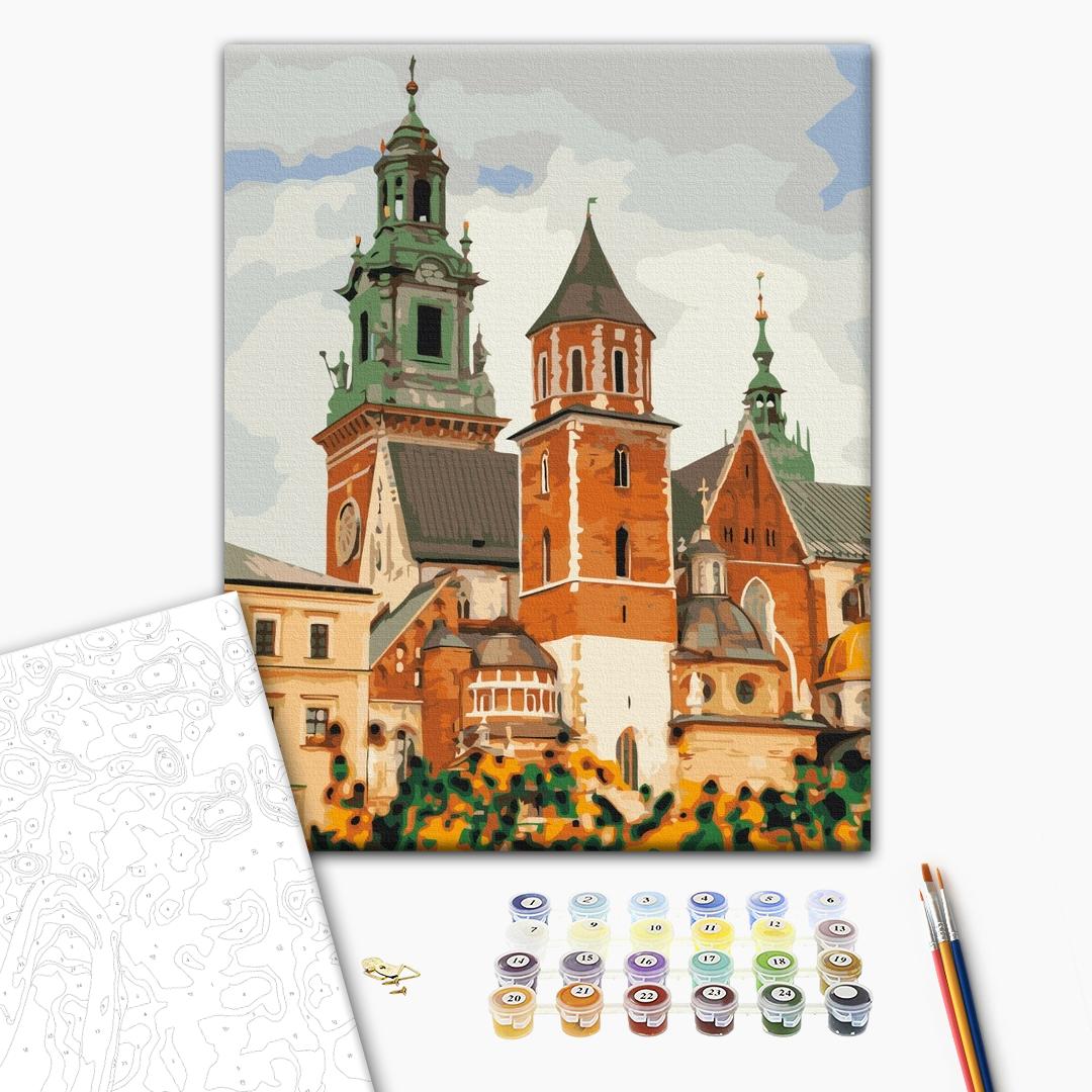 Painting by numbers Wawel Castle in Krakow (BS53431)